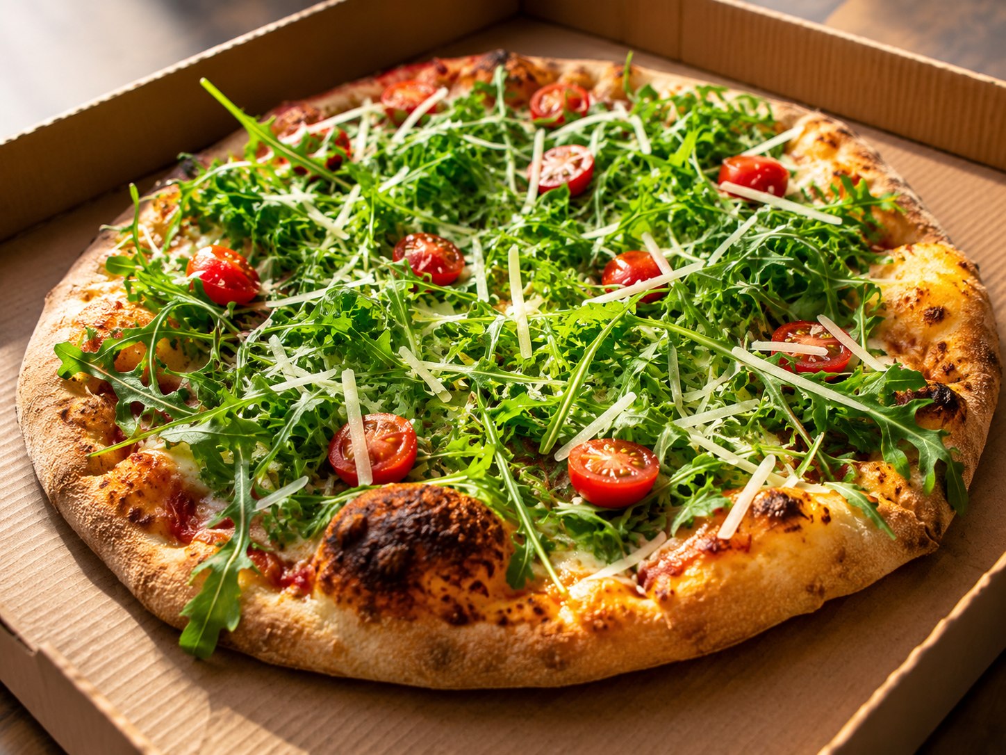 Pizza mit Rucola
